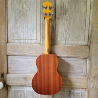 Ohana Tenor Starter Pack TK-10 Laminate Mahogany Ukulele Bag, Tuner, Strap, Button v026