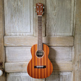 Ohana Tenor Starter Pack TK-10 Laminate Mahogany Ukulele Bag, Tuner, Strap, Button v027