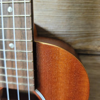 Ohana Tenor Starter Pack TK-10 Blem Laminate Mahogany Ukulele Bag, Tuner, Strap, Button v028