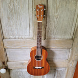 Ohana Tenor Starter Pack TK-10 Laminate Mahogany Ukulele Bag, Tuner, Strap, Button v029
