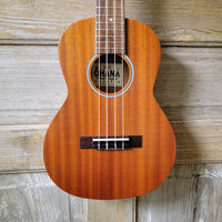 Ohana Tenor Starter Pack TK-10 Laminate Mahogany Ukulele Bag, Tuner, Strap, Button v030