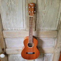 Ohana Tenor Starter Pack TK-10 Laminate Mahogany Ukulele Bag, Tuner, Strap, Button v030