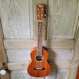 Ohana Tenor Starter Pack TK-10 Laminate Mahogany Ukulele Bag, Tuner, Strap, Button v030