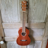 Ohana Tenor Starter Pack TK-10 Laminate Mahogany Ukulele Bag, Tuner, Strap, Button v033