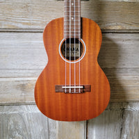 Ohana Tenor Starter Pack TK-10 Laminate Mahogany Ukulele Bag, Tuner, Strap, Button v034