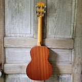 Ohana Tenor Starter Pack TK-10 Laminate Mahogany Ukulele Bag, Tuner, Strap, Button v034