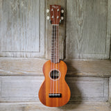 Ohana Soprano Starter Pack SK-10 Laminate Mahogany Ukulele Bag, Tuner, Strap, Button v035