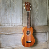 Ohana Soprano Starter Pack SK-10 Laminate Mahogany Ukulele Bag, Tuner, Strap, Button v035