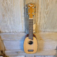 Ohana Soprano Pineapple PK-70G All Solid Spruce / Mahogany Ukulele v042
