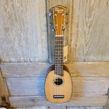 Ohana Soprano Pineapple PK-70G All Solid Spruce / Mahogany Ukulele v042