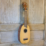 Ohana Soprano Pineapple PK-70G All Solid Spruce / Mahogany Ukulele v042