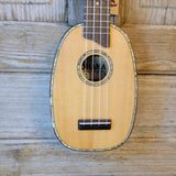 Ohana Soprano Pineapple PK-70G All Solid Spruce / Mahogany Ukulele v042