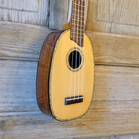 Ohana Soprano Pineapple PK-70G All Solid Spruce / Mahogany Ukulele v043