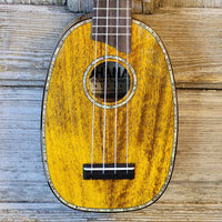 Ohana Soprano Pineapple PK-220G All Solid Mango Ukulele v044