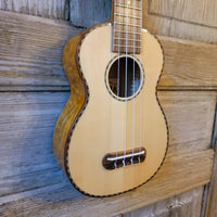 Ohana Soprano SK-70WG Solid Spruce Top/ Laminate Willow Ukulele v046