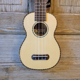 Ohana Soprano SK-70WG Solid Spruce Top/ Laminate Willow Ukulele v047
