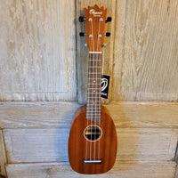 Ohana Soprano Pineapple PK-25G All Solid Mahogany Ukulele v048