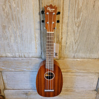 Ohana Soprano Pineapple PK-25G All Solid Mahogany Ukulele v049