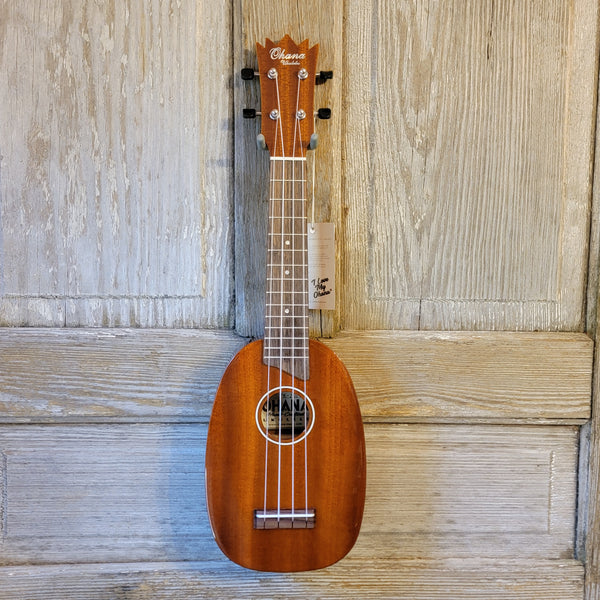 Ohana Soprano Pineapple PK-25G All Solid Mahogany Ukulele v051