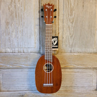 Ohana Soprano Pineapple PK-25G All Solid Mahogany Ukulele v052