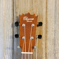Ohana Soprano Pineapple PK-25G All Solid Mahogany Ukulele v052