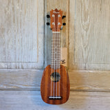 Ohana Sopranissimo Pineapple TTPK-25G Blem Solid Mahogany Teenie Tiny Ukulele v059