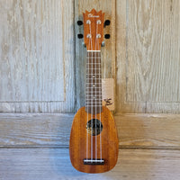 Ohana Sopranissimo Pineapple TTPK-25G Blem Solid Mahogany Teenie Tiny Ukulele v060