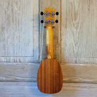 Ohana Sopranissimo Pineapple TTPK-25G Blem Solid Mahogany Teenie Tiny Ukulele v060