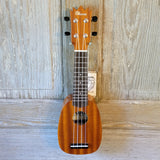 Ohana Sopranissimo Pineapple TTPK-25G Solid Mahogany Teenie Tiny Ukulele v061