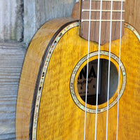 Ohana Pineapple Sopranissimo TTPK-220G All Solid Mango Teenie Tiny Ukulele v063