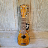 Ohana Pineapple Sopranissimo TTPK-220G All Solid Mango Teenie Tiny Ukulele v064