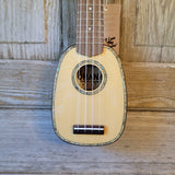 Ohana Pineapple Sopranissimo TTPK-70G All Solid Spruce / Mahogany Teenie Tiny Ukulele v066