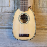 Ohana Pineapple Sopranissimo TTPK-70G All Solid Spruce / Mahogany Teenie Tiny Ukulele v067