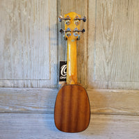 Ohana Pineapple Sopranissimo TTPK-70G All Solid Spruce / Mahogany Teenie Tiny Ukulele v067