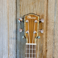 Ohana Pineapple Sopranissimo TTPK-70G All Solid Spruce / Mahogany Teenie Tiny Ukulele v068