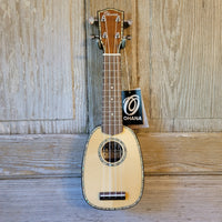 Ohana Pineapple Sopranissimo TTPK-70G All Solid Spruce / Mahogany Teenie Tiny Ukulele v069
