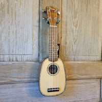 Ohana Pineapple Sopranissimo TTPK-70G All Solid Spruce / Mahogany Teenie Tiny Ukulele v070