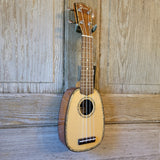 Ohana Pineapple Sopranissimo TTPK-70G All Solid Spruce / Mahogany Teenie Tiny Ukulele v070