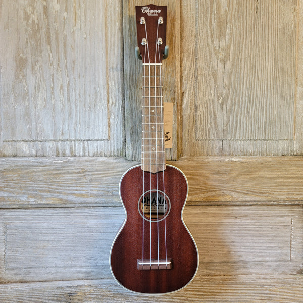 Ohana Soprano SK-38 All Solid Mahogany Vintage 2M-Style Ukulele v076