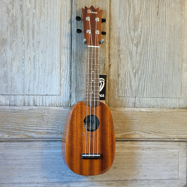 Ohana Sopranino Tiny Pineapple TPK-25G All Solid Mahogany Ukulele v080