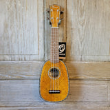 Ohana Pineapple Sopranino TPK-220G All Solid Mango w Abalone Ukulele v081