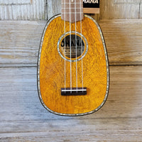 Ohana Pineapple Sopranino TPK-220G All Solid Mango w Abalone Ukulele v081