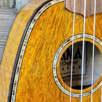 Ohana Pineapple Sopranino TPK-220G All Solid Mango w Abalone Ukulele v081