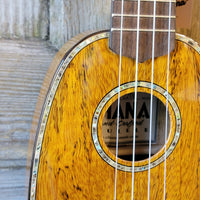 Ohana Pineapple Sopranino TPK-220G All Solid Mango w Abalone Ukulele v082