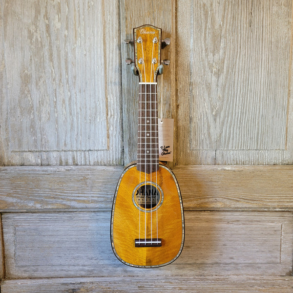 Ohana Pineapple Sopranino TPK-220G All Solid Mango w Abalone Ukulele v083