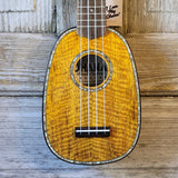 Ohana Pineapple Sopranino TPK-220G All Solid Mango w Abalone Ukulele v084