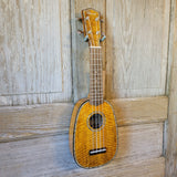 Ohana Pineapple Sopranino TPK-220G All Solid Mango w Abalone Ukulele v084