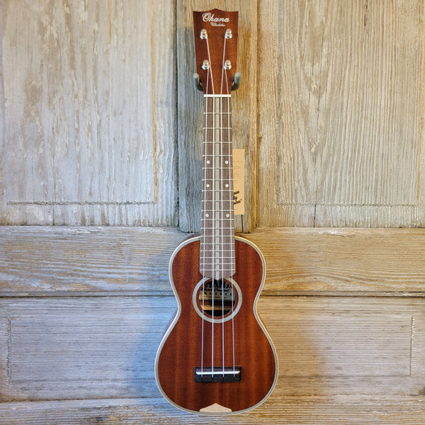 Ohana Soprano SK-39 All Solid Mahogany Vintage Martin 3M-Style Ukulele v085