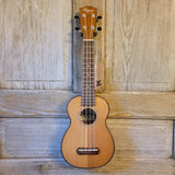 Ohana Soprano SK-50WG Solid Cedar Top / Laminate Willow B&S Ukulele v096
