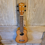 Ohana Soprano SK-50WG Solid Cedar Top / Laminate Willow B&S Ukulele v096
